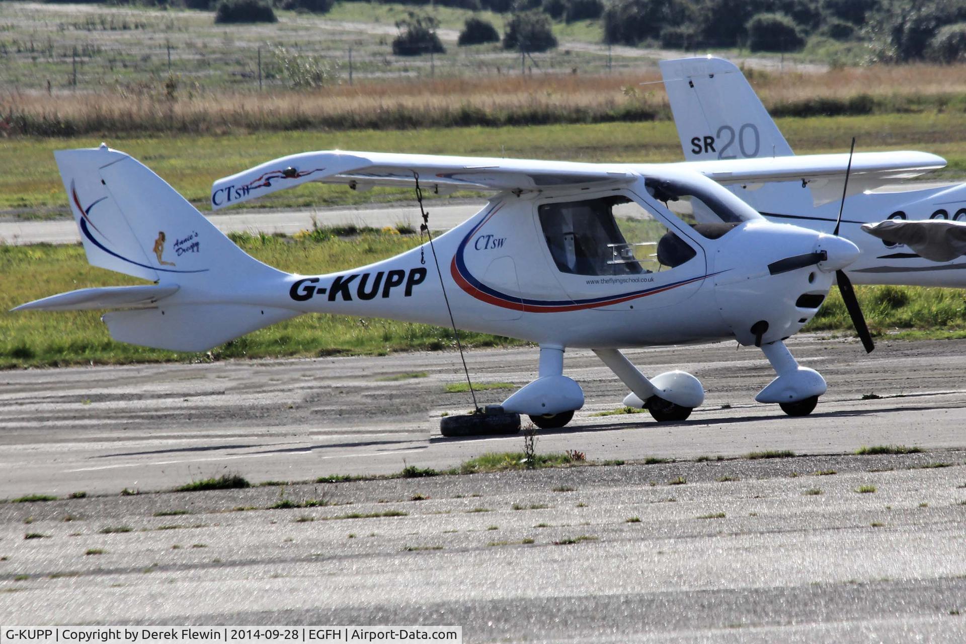 G-KUPP, 2006 Flight Design CTSW C/N 8227, Visiting  CTSW, Eaton Bray-Park Farm, Beds based, seen parked up at EGFH.