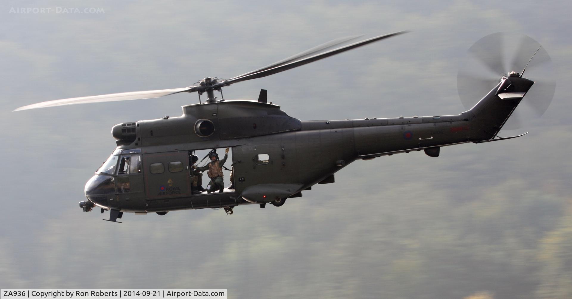 ZA936, Westland Puma HC.2 C/N 1640, At Derwent Dam