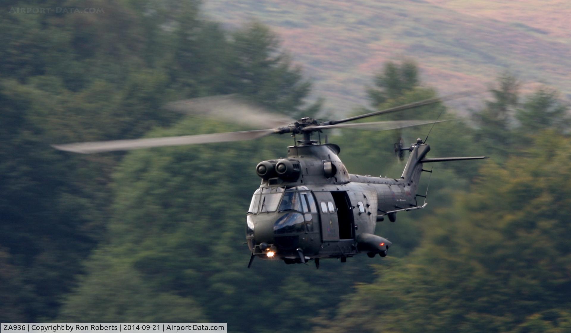 ZA936, Westland Puma HC.2 C/N 1640, At Derwent Dam