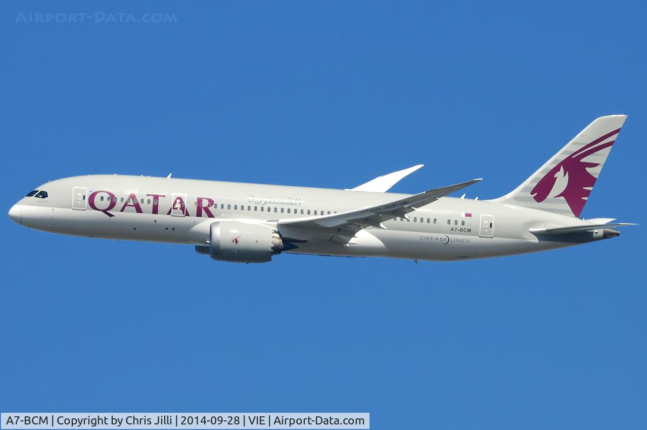 A7-BCM, 2014 Boeing 787-8 Dreamliner C/N 38331, Qatar Airways