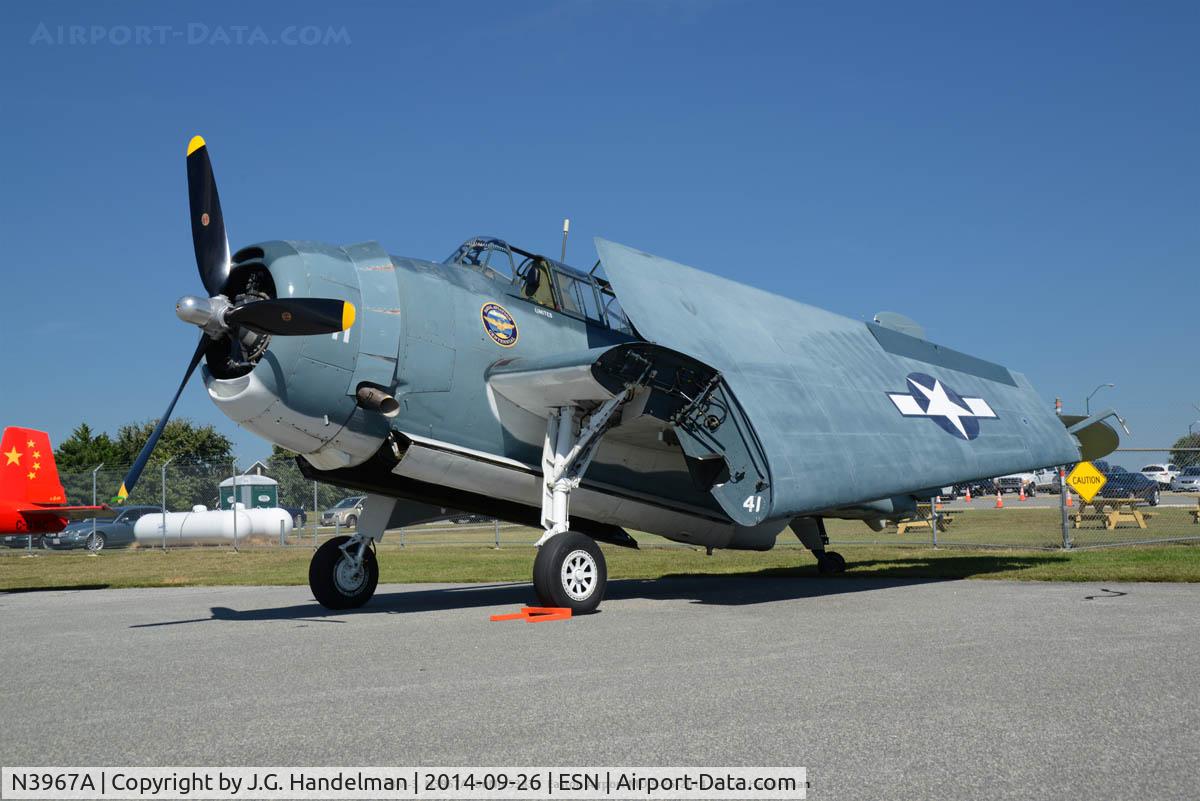 N3967A, 1945 Grumman TBM-3U Avenger C/N 53835, At Easton MD.
