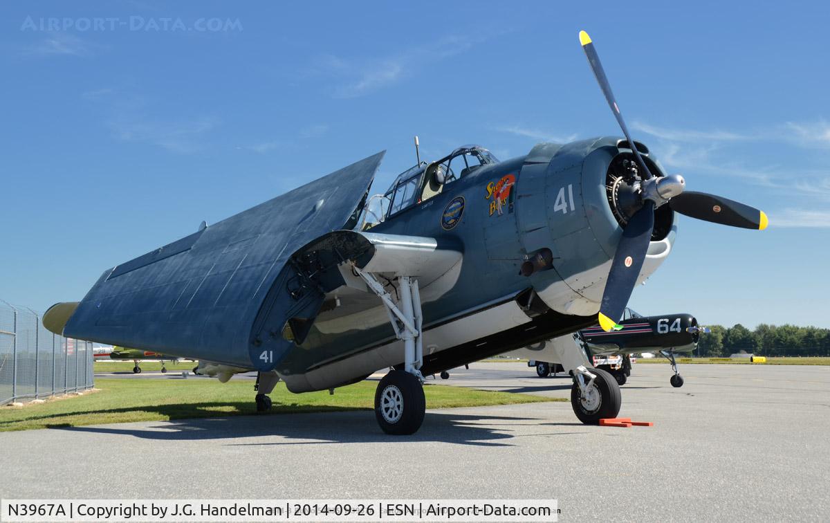 N3967A, 1945 Grumman TBM-3U Avenger C/N 53835, At Easton MD.