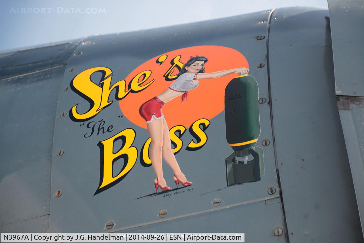 N3967A, 1945 Grumman TBM-3U Avenger C/N 53835, Nose art.