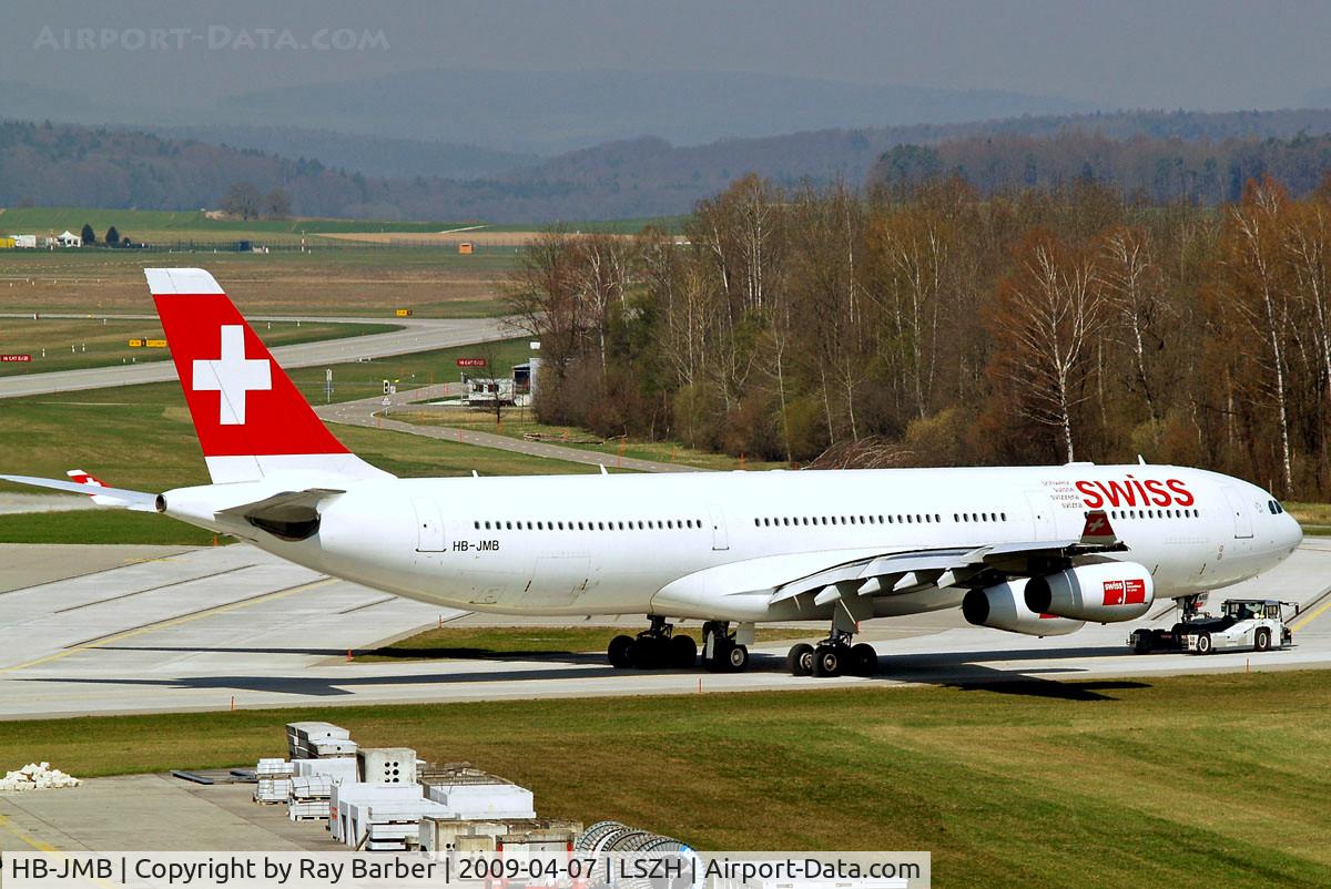 HB-JMB, 2003 Airbus A340-313 C/N 545, Airbus A340-313X [545] (Swiss International Air Lines) Zurich~HB 07/04/2009