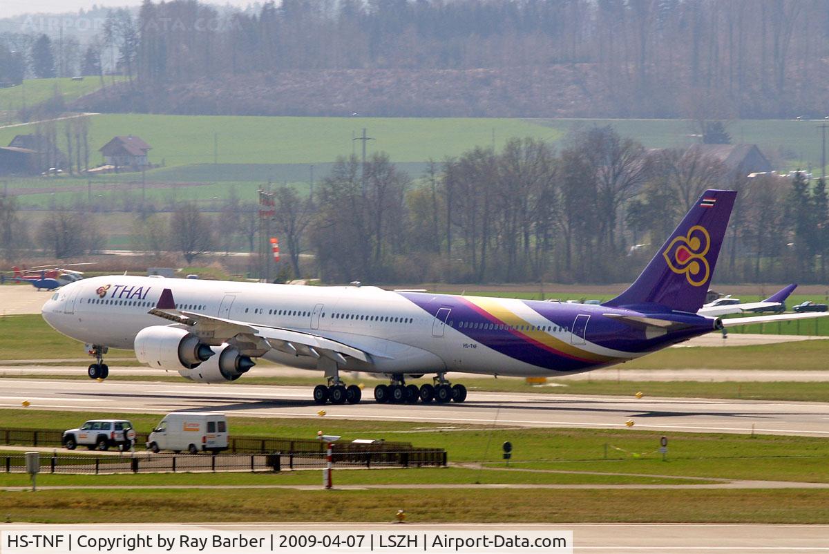 HS-TNF, 2008 Airbus A340-642 C/N 953, Airbus A340-642 [953] (Thai Airways) Zurich~HB 07/04/2009
