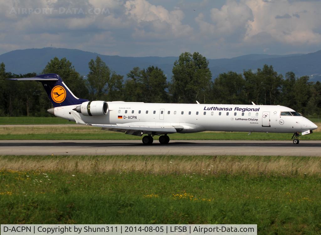 D-ACPN, 2003 Bombardier CRJ-701ER (CL-600-2C10) Regional Jet C/N 10083, Landing rwy 16