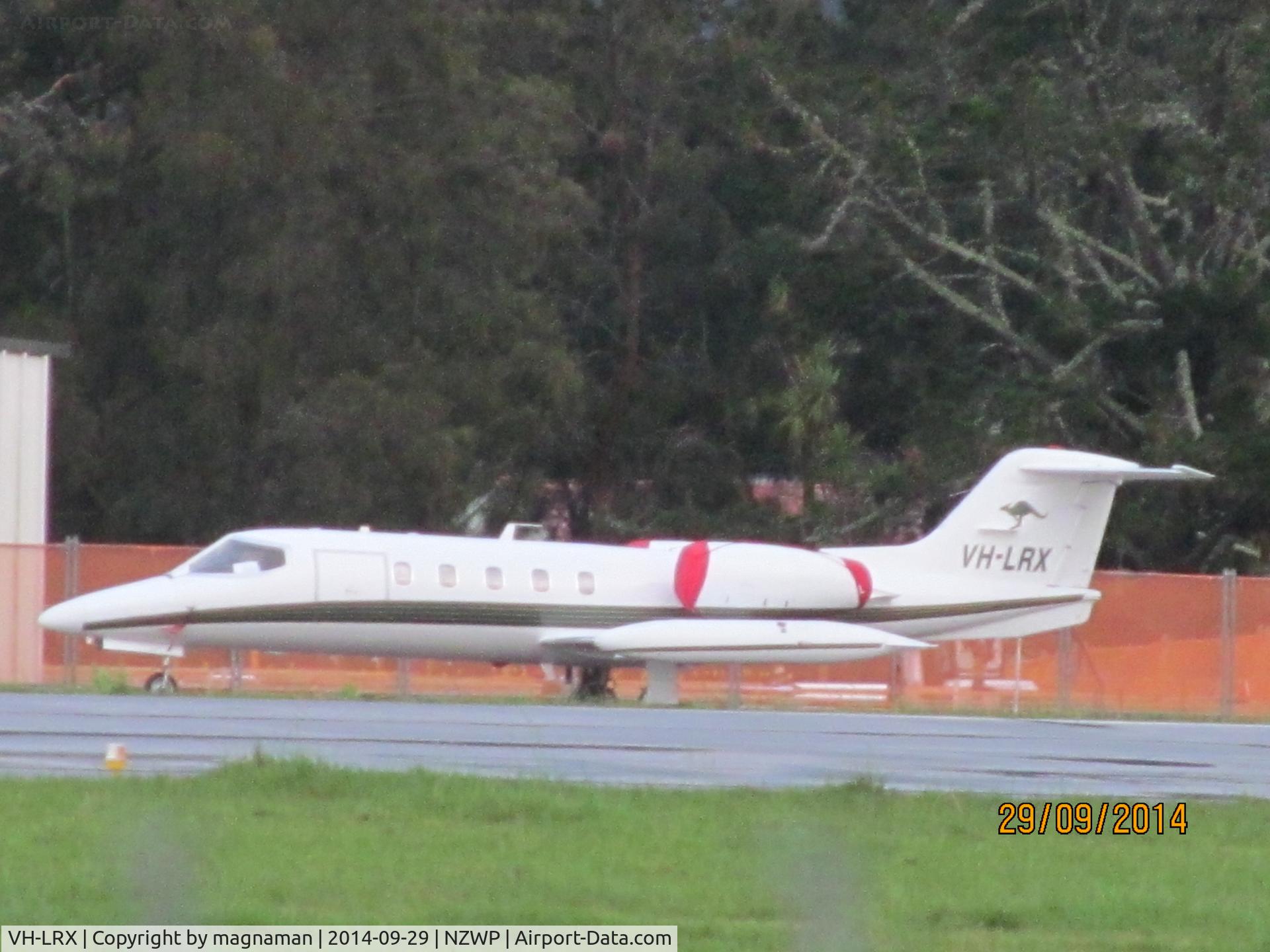 VH-LRX, 1978 Learjet 35A C/N 35-192, Tow aircraft for air force training - here for a few days.