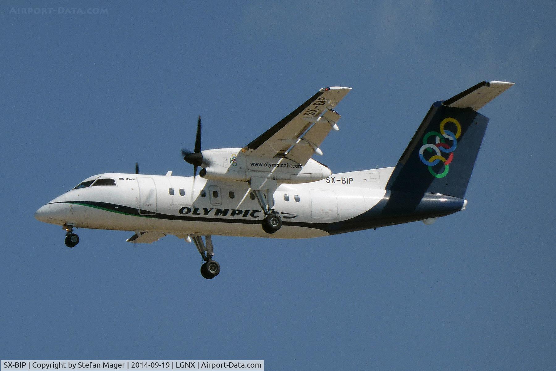 SX-BIP, 1992 De Havilland Canada DHC-8-102 Dash 8 C/N 347, Olympic Dash 8-100 final at Naxos