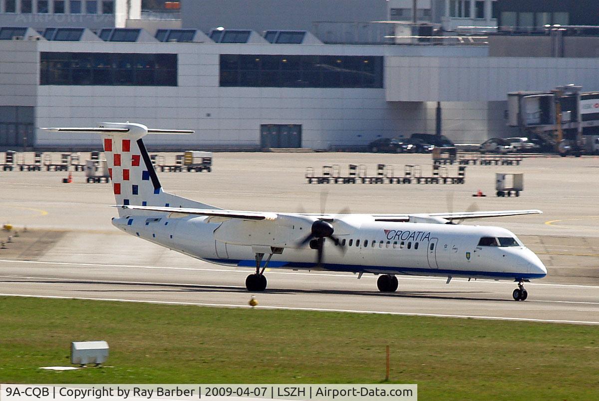 9A-CQB, 2008 De Havilland Canada DHC-8-402Q Dash 8 C/N 4211, De Havilland Canada DHC-8Q-402 Dash 8 [4211] (Croatia Airlines) Zurich~HB 07/04/2009