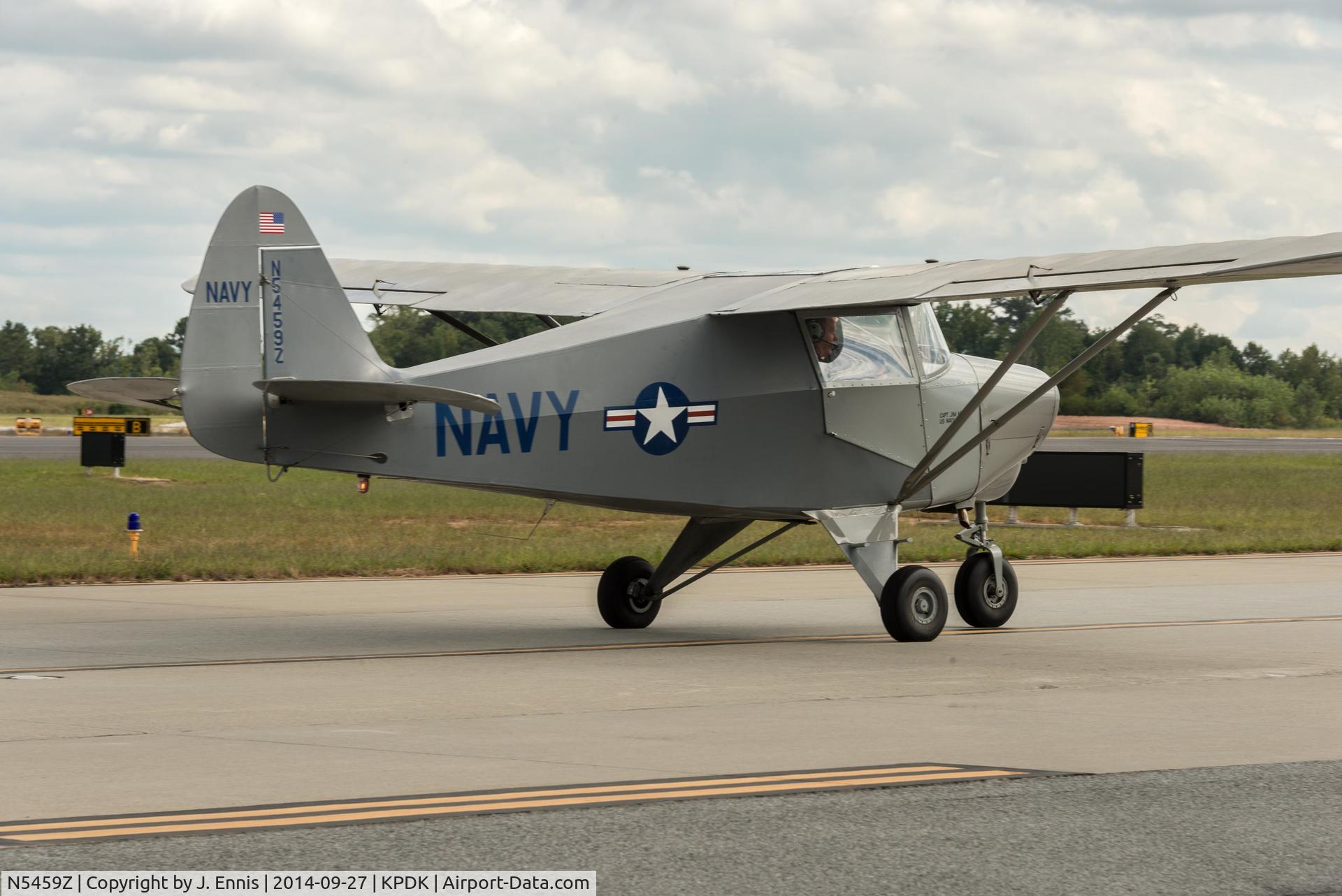 N5459Z, 1962 Piper PA-22-108 Colt C/N 22-9237, N5459Z in Navy markings. Seen at KPDK on 27 Sep 2014.