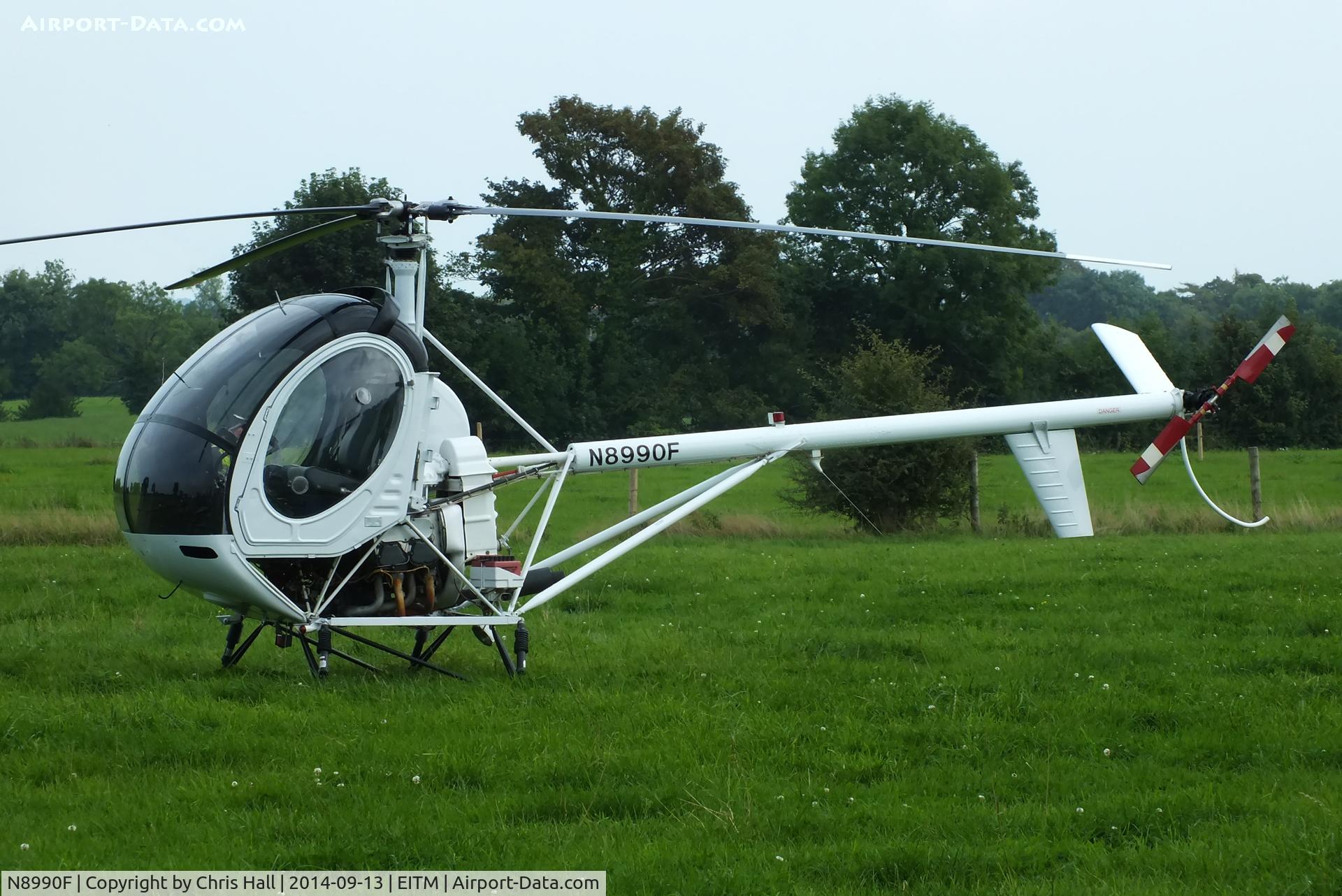 N8990F, 1974 Hughes 269C C/N 640313, at the Trim airfield fly in, County Meath, Ireland