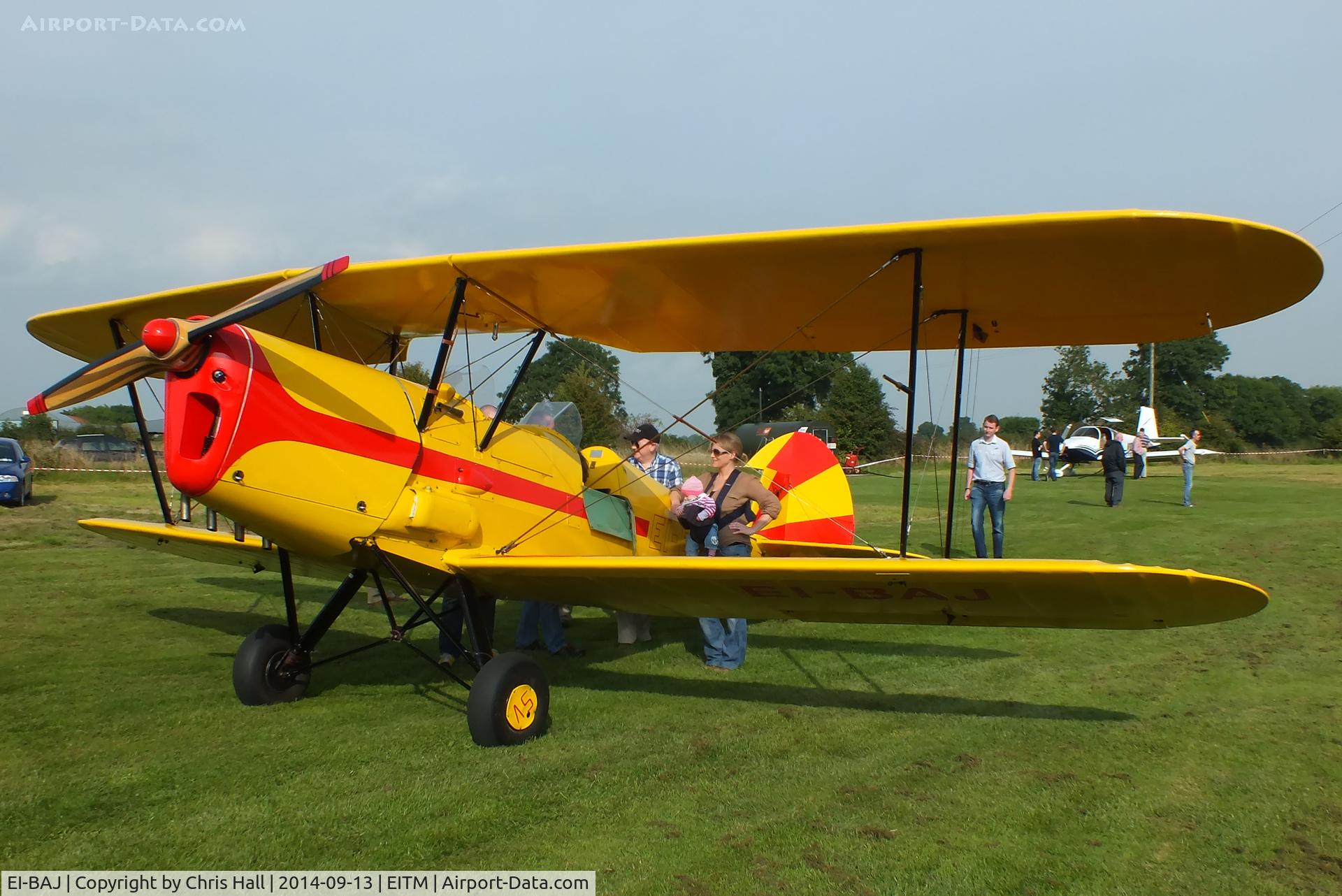 EI-BAJ, Stampe-Vertongen SV-4C C/N 171, at the Trim airfield fly in, County Meath, Ireland