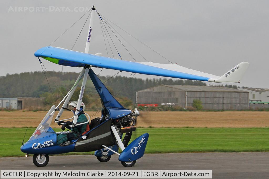 G-CFLR, P&M Aviation Quik GT450 C/N 8409, P&M Aviation Quik GT450 at the Real Aeroplane Club's Helicopter Fly-In, Breighton Airfield, North Yorkshire, September 21st 2014.