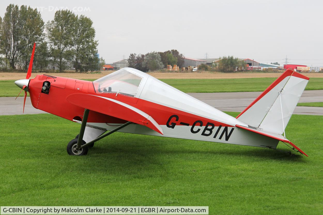 G-CBIN, 2002 Team Mini-Max 91 C/N PFA 186-13111, Team Mini-Max 91 at the Real Aeroplane Club's Helicopter Fly-In, Breighton Airfield, North Yorkshire, September 21st 2014.