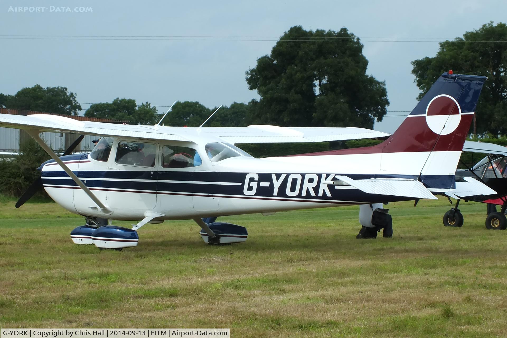 G-YORK, 1975 Reims Cessna F172M Skyhawk C/N 1354, at the Trim airfield fly in, County Meath, Ireland