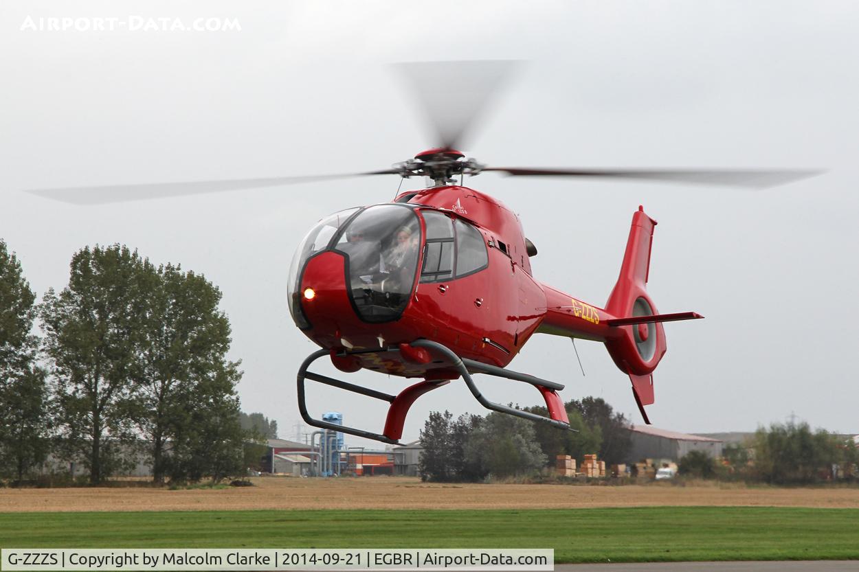 G-ZZZS, 2002 Eurocopter EC-120B Colibri C/N 1321, Eurocopter EC-120B Colibri at the Real Aeroplane Club's Helicopter Fly-In, Breighton Airfield, North Yorkshire, September 21st 2014.