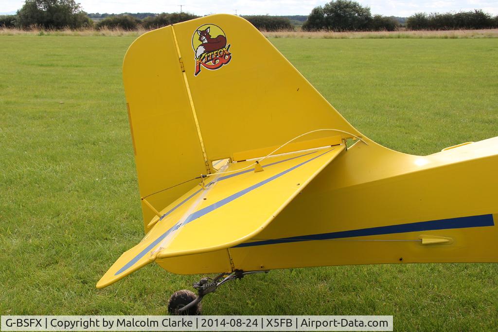G-BSFX, 1990 Denney Kitfox Mk2 C/N PFA 172-11723, Denney Kitfox Mk2, Fishburn Airfield UK, August 24th 2014.