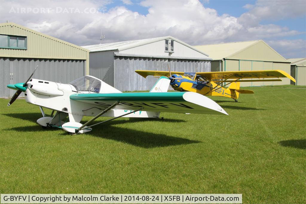 G-BYFV, 2002 Team Mini-Max 91 C/N PFA 186-13431, Team Mini-Max 91, Fishburn Airfield UK, August 24th 2014.