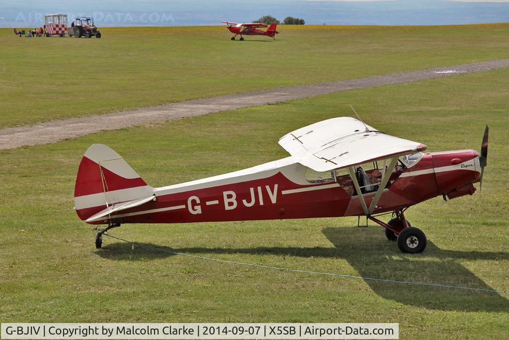 G-BJIV, 1965 Piper PA-18-150 Super Cub C/N 18-8262, Piper PA-18-150 Super Cub, Sutton Bank North Yorkshire, September 7th 2014.
