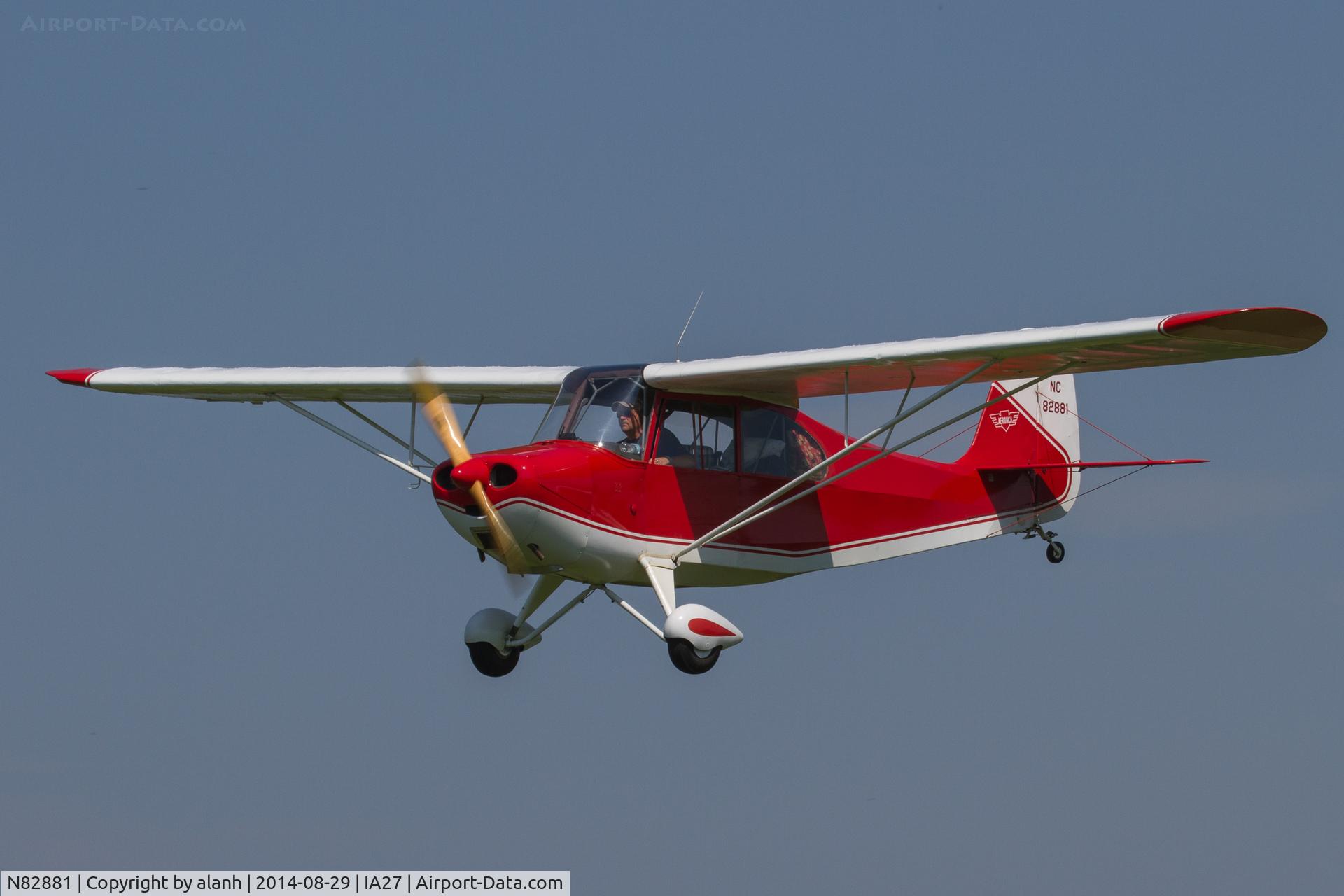 N82881, 1946 Champion 7AC C/N 7AC-1531, Landing at Antique Airfield, Blakesburg