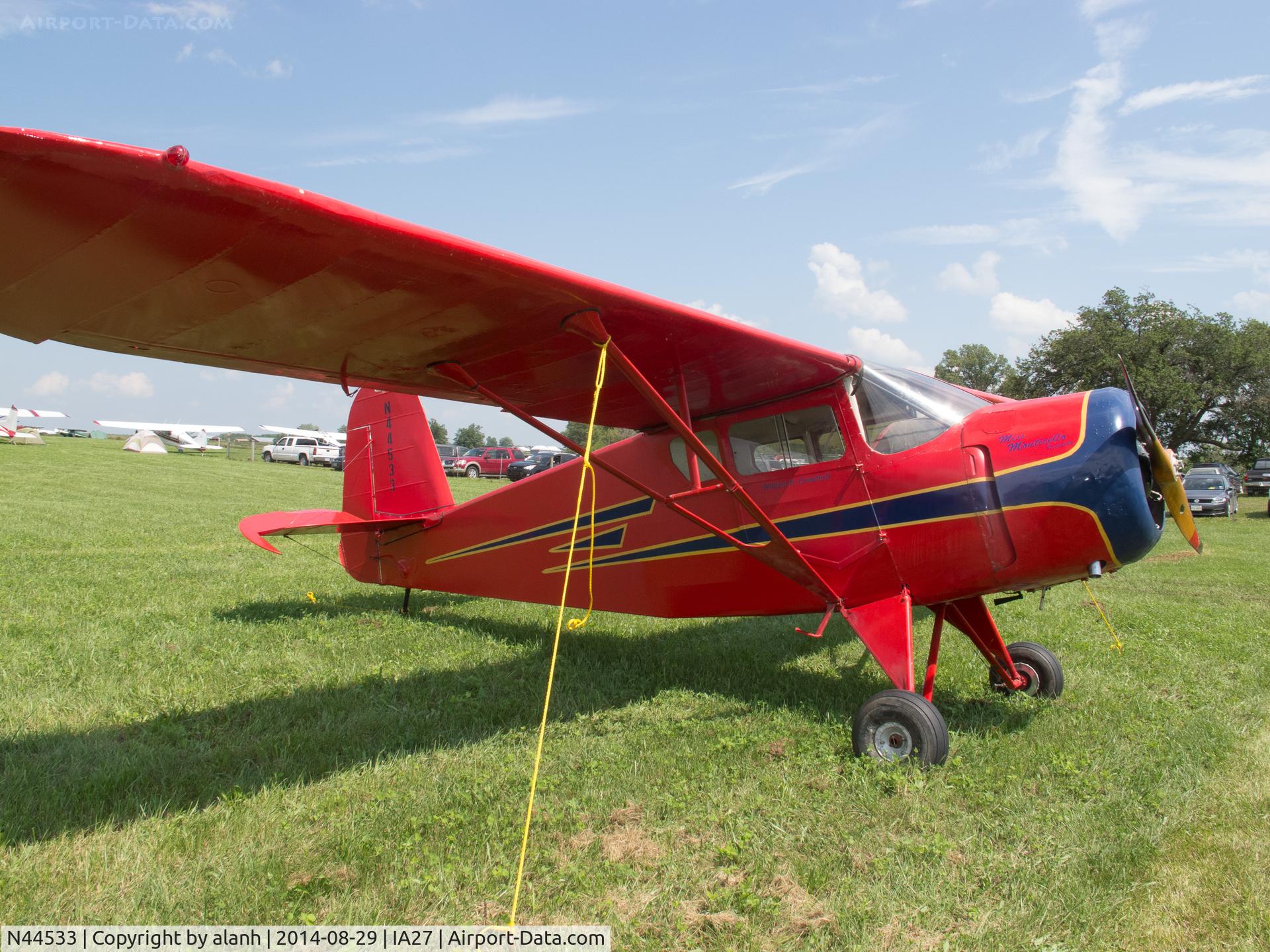 N44533, Rearwin Cloudster 8135 C/N 921, At Antique Airfield, Blakesburg