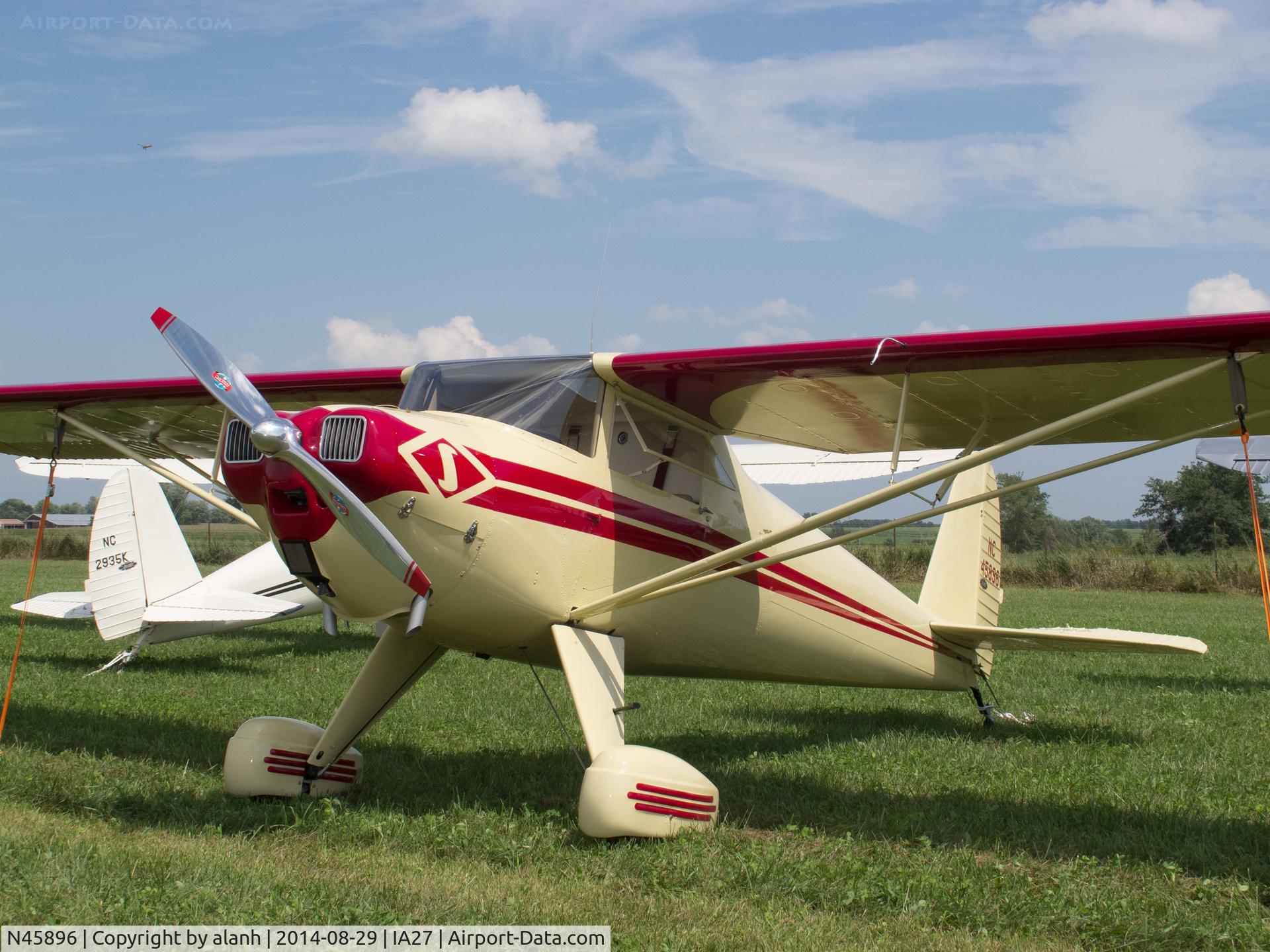 N45896, 1946 Luscombe 8A C/N 2423, At Antique Airfield, Blakesburg