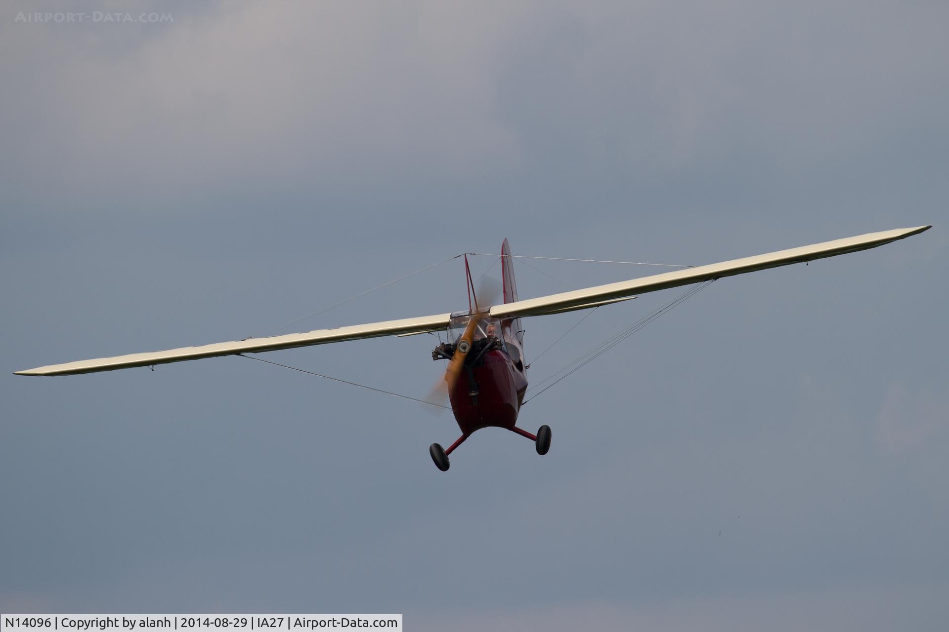 N14096, 1934 Aeronca C-3 C/N A-403, Landing at Antique Airfield, Blakesburg