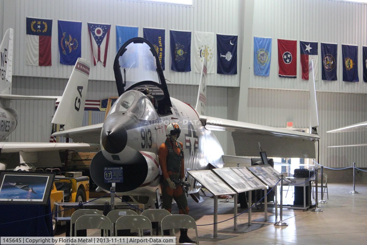 145645, Vought RF-8G Crusader C/N 519, RF-8G at Battleship Alabama