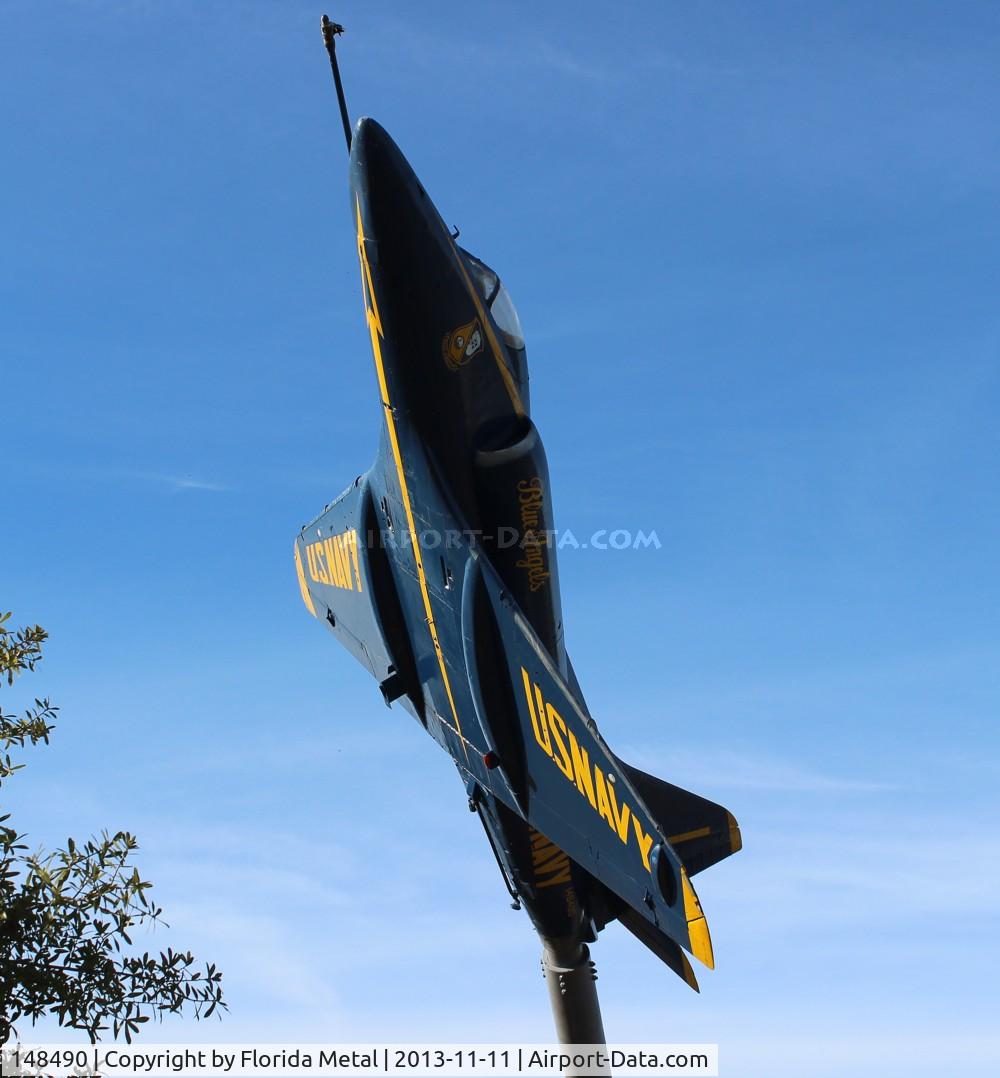 148490, McDonnell Douglas A-4F C/N 12683, A-4L Skyhawk ex Blue Angels at a rest stop on I-10 near Pensacola FL