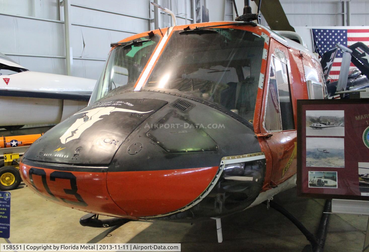 158551, Bell UH-1N Iroquois C/N 31636, UH-1N Iroquois at Battleship Alabama