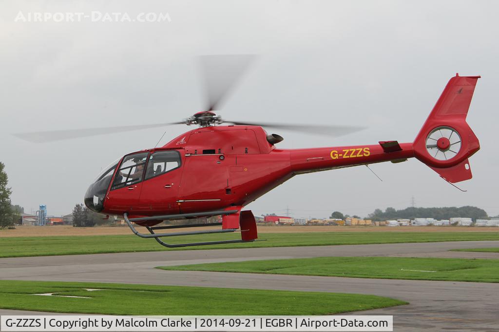 G-ZZZS, 2002 Eurocopter EC-120B Colibri C/N 1321, Eurocopter EC-120B Colibri at the Real Aeroplane Club's Helicopter Fly-In, Breighton Airfield, North Yorkshire, September 21st 2014.