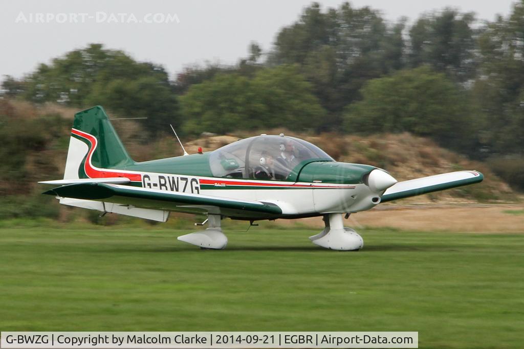 G-BWZG, 1997 Robin R-2160 Alpha Sport C/N 311, Robin R-2160 at the Real Aeroplane Company's Helicopter Fly-In, Breighton Airfield, North Yorkshire, September 21st 2014.
