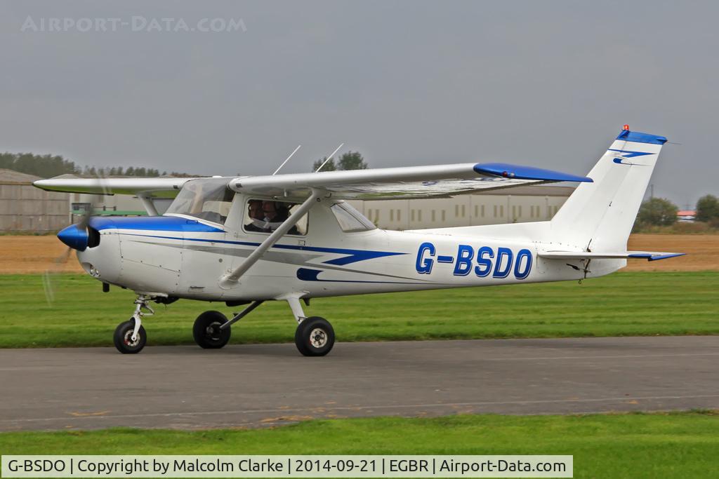 G-BSDO, 1978 Cessna 152 C/N 152-81657, Cessna 152 at the Real Aeroplane Club's Helicopter Fly-In, Breighton Airfield, North Yorkshire, September 21st 2014.