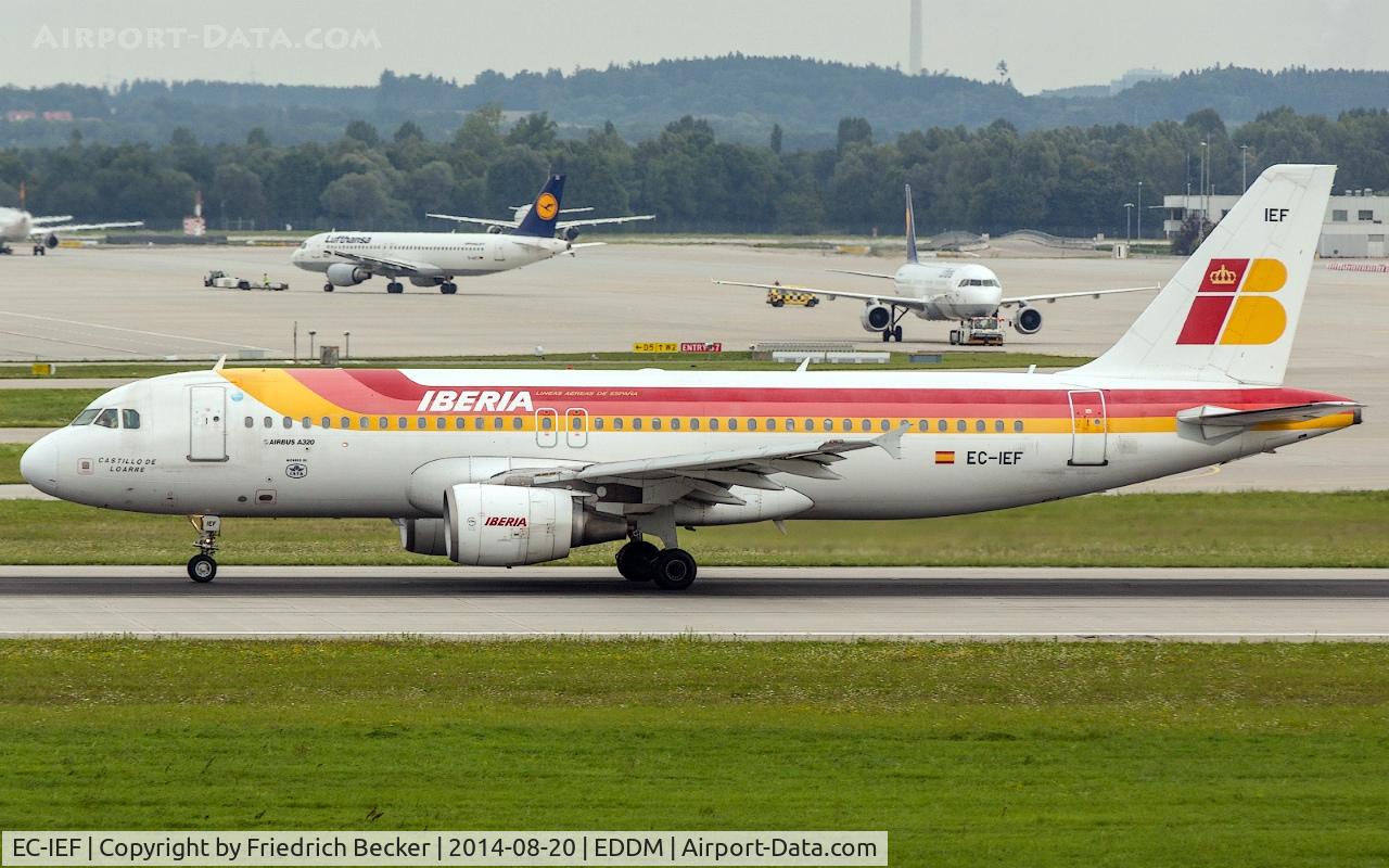 EC-IEF, 2001 Airbus A320-214 C/N 1655, departure from München