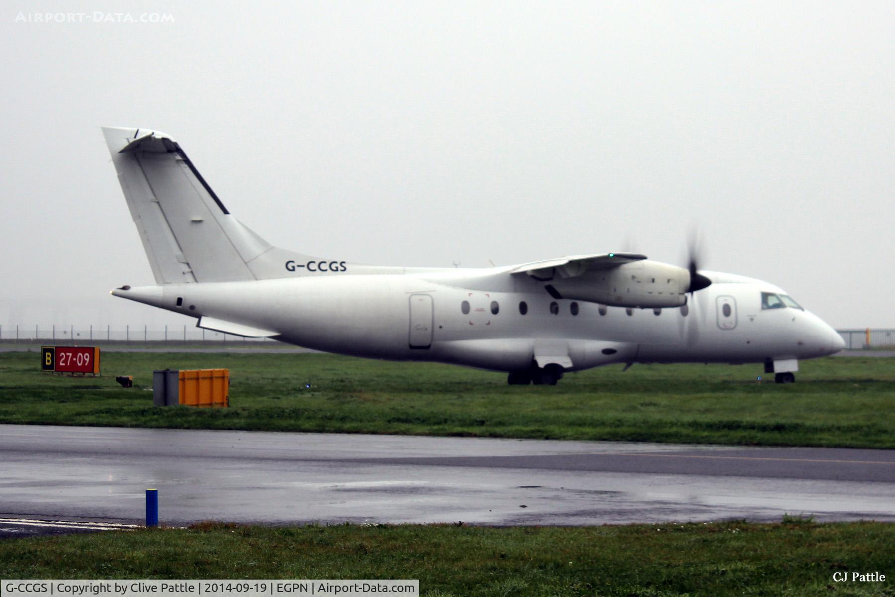 G-CCGS, 1998 Dornier 328-100 C/N 3101, Unmarked Flybe/Loganair G-CCGS at a fog-bound Dundee Riverside airport