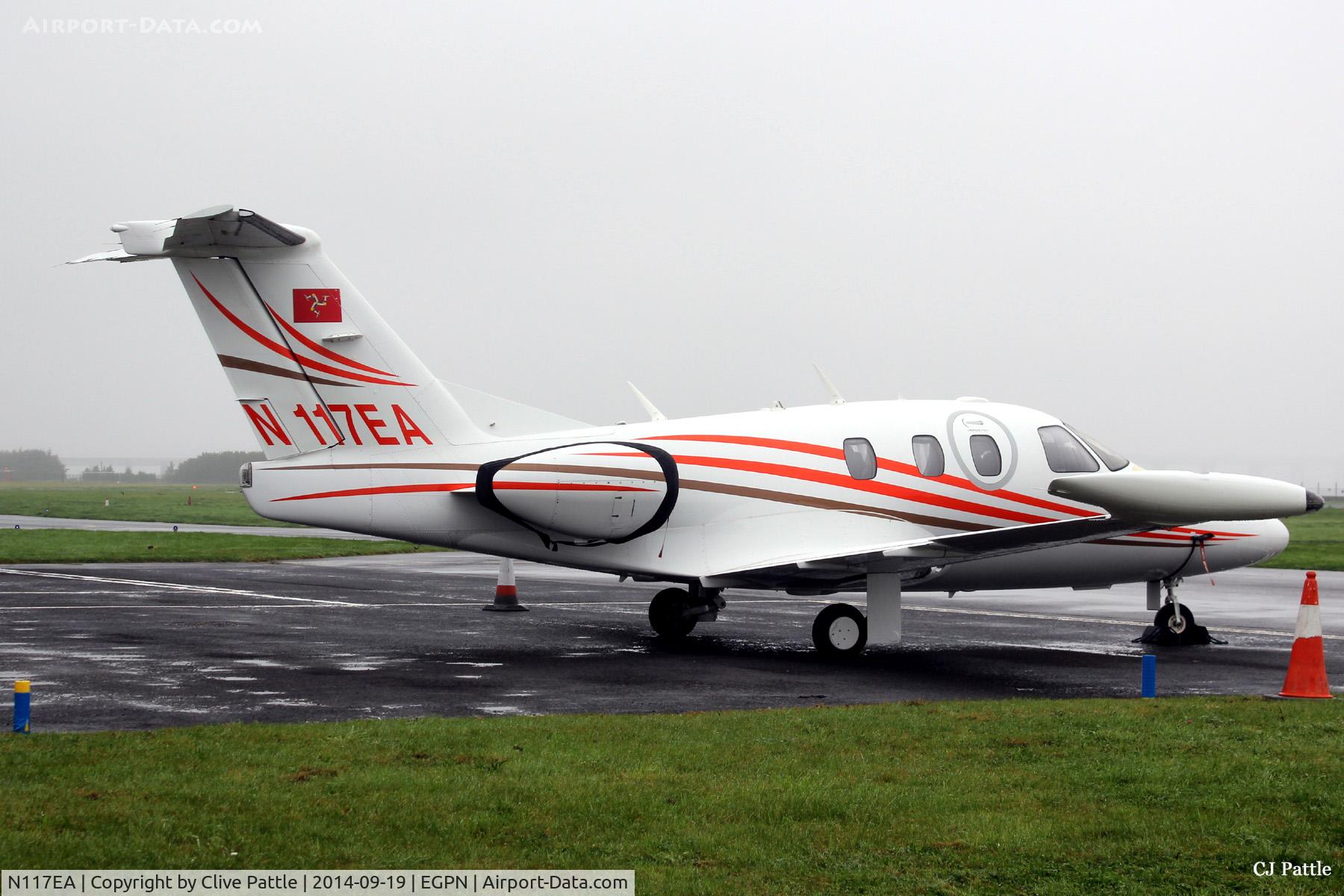 N117EA, 2007 Eclipse Aviation Corp EA500 C/N 000104, Pictured at a very foggy Dundee Riverside airport