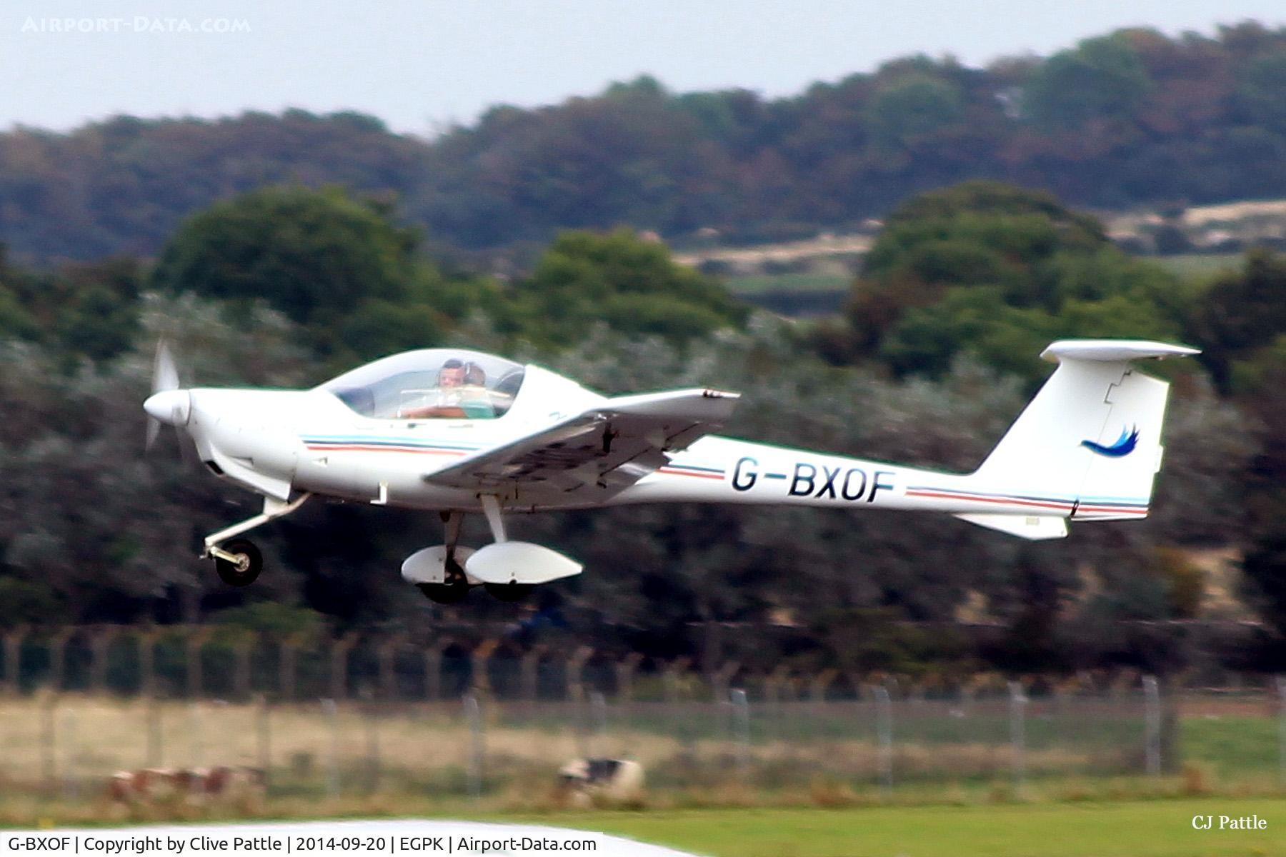 G-BXOF, 1997 Diamond DA-20A-1 Katana C/N 10256, Take off from Prestwick