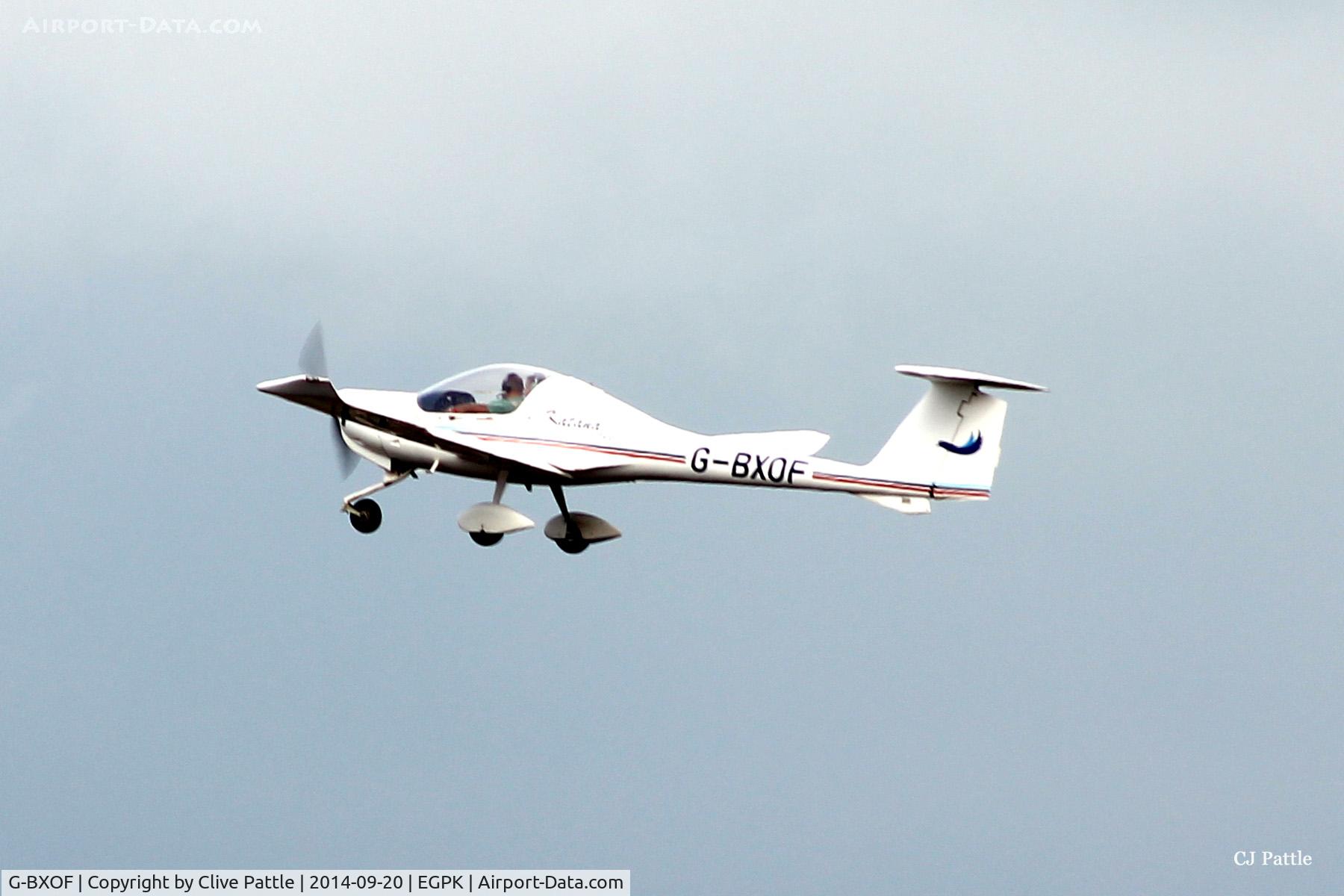 G-BXOF, 1997 Diamond DA-20A-1 Katana C/N 10256, Climb out into the blue from EGPK
