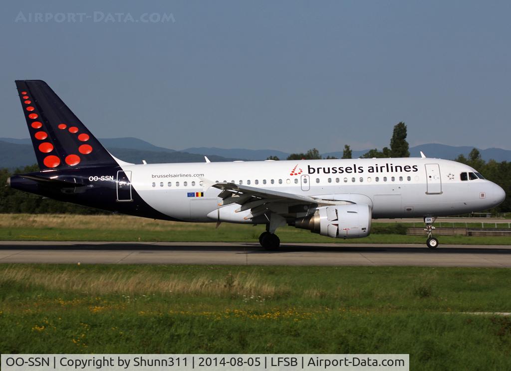 OO-SSN, 2003 Airbus A319-112 C/N 1963, Landing rwy 16