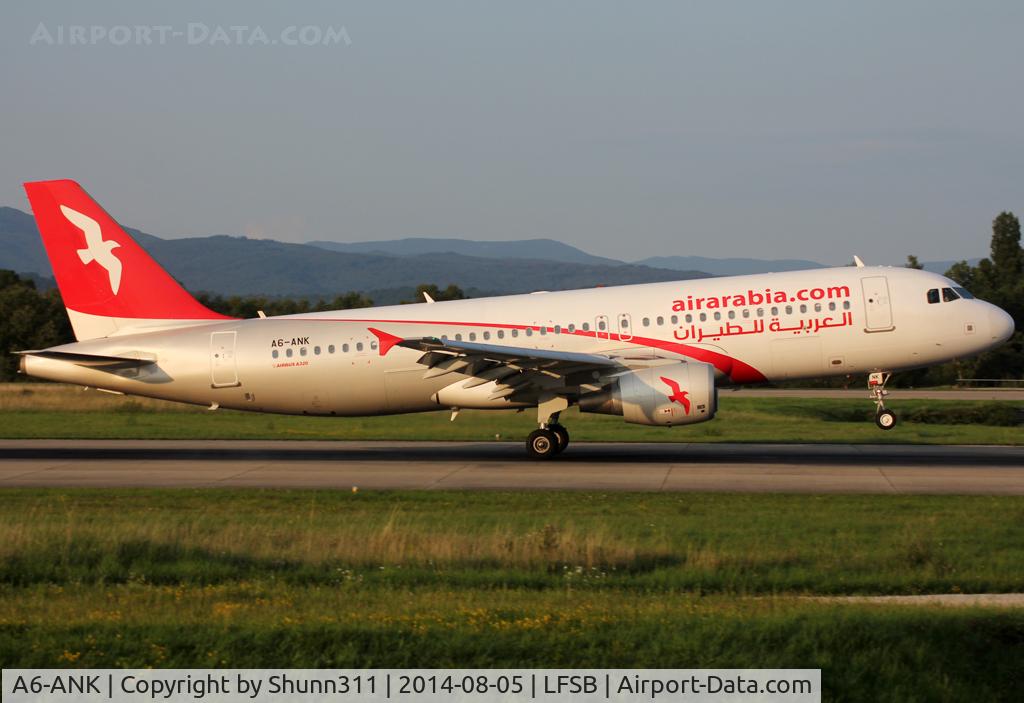 A6-ANK, 2012 Airbus A320-214 C/N 5206, Landing rwy 16... Air Arabia Maroc flight !!!