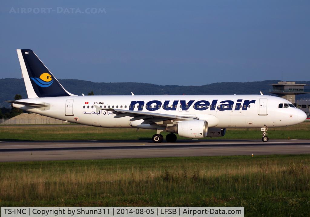 TS-INC, 2002 Airbus A320-214 C/N 1744, Lining up rwy 16 for departure...