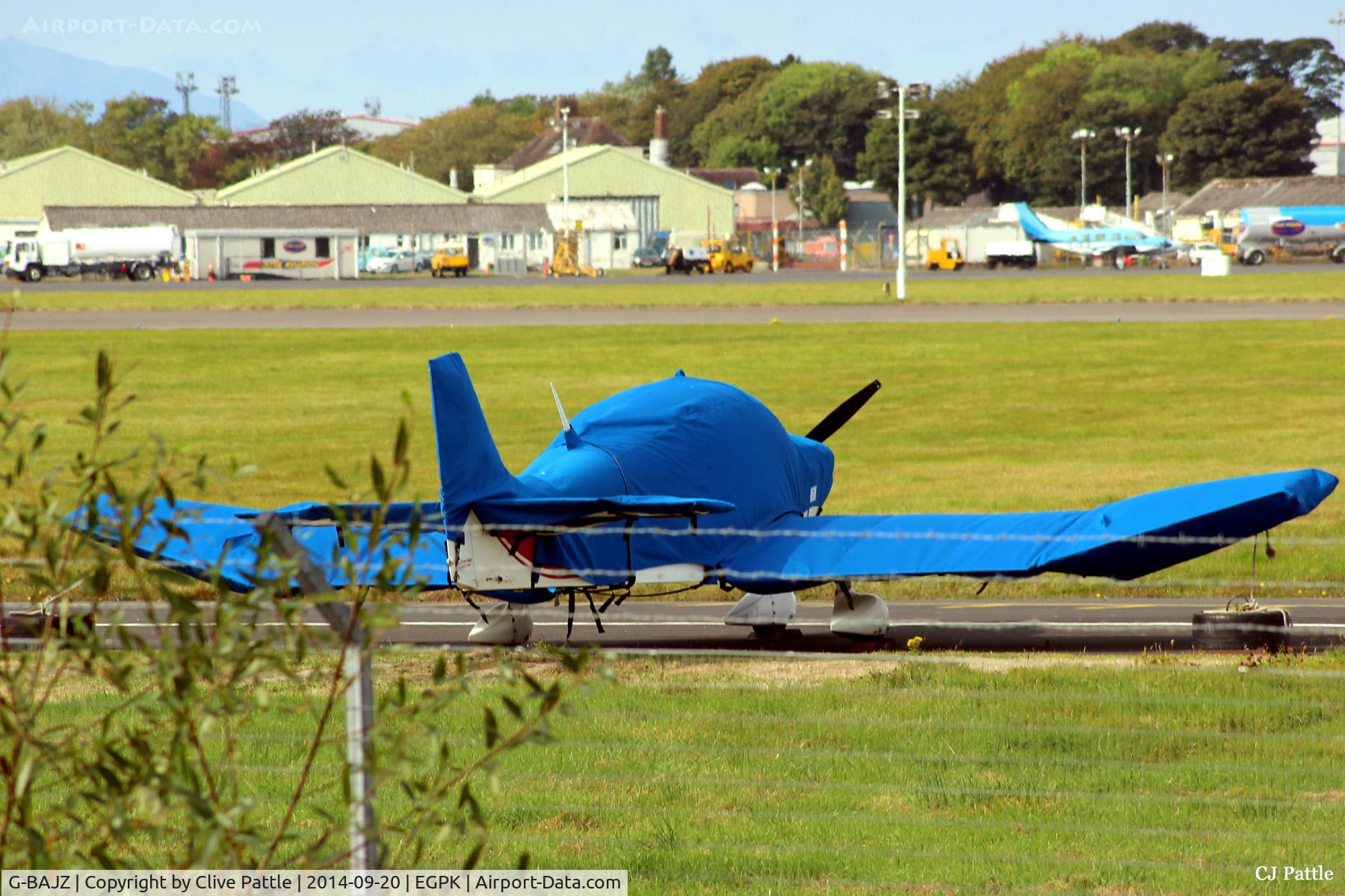 G-BAJZ, 1972 Robin DR-400-108  Dauphin 2+2 C/N 759, Prestwick Flying Club Jodel in full foul-weather gear at Prestwick