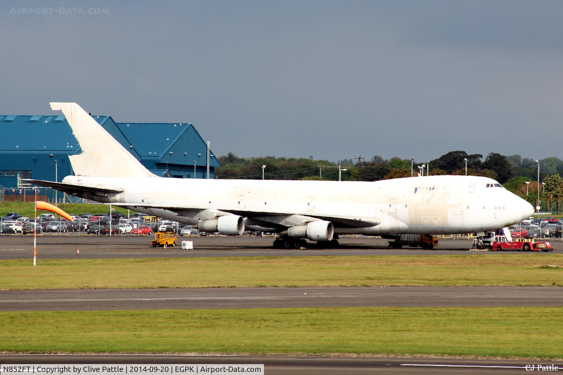 N852FT, 1970 Boeing 747-122 C/N 19757, Former Polar Air Cargo Freighter continues to reside as a training aid at Prestwick