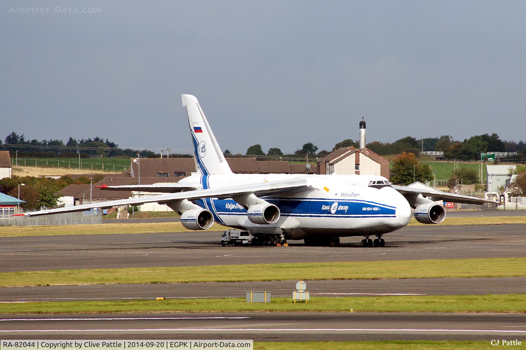 RA-82044, 1991 Antonov An-124-100 Ruslan C/N 9773054155109, Parked up on the 'C' apron at Prestwick
