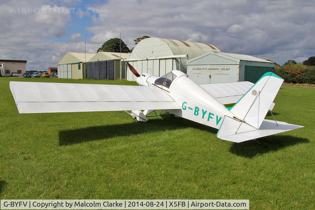 G-BYFV, 2002 Team Mini-Max 91 C/N PFA 186-13431, Team Mini-Max 91, Fishburn Airfield UK, August 24th 2014.