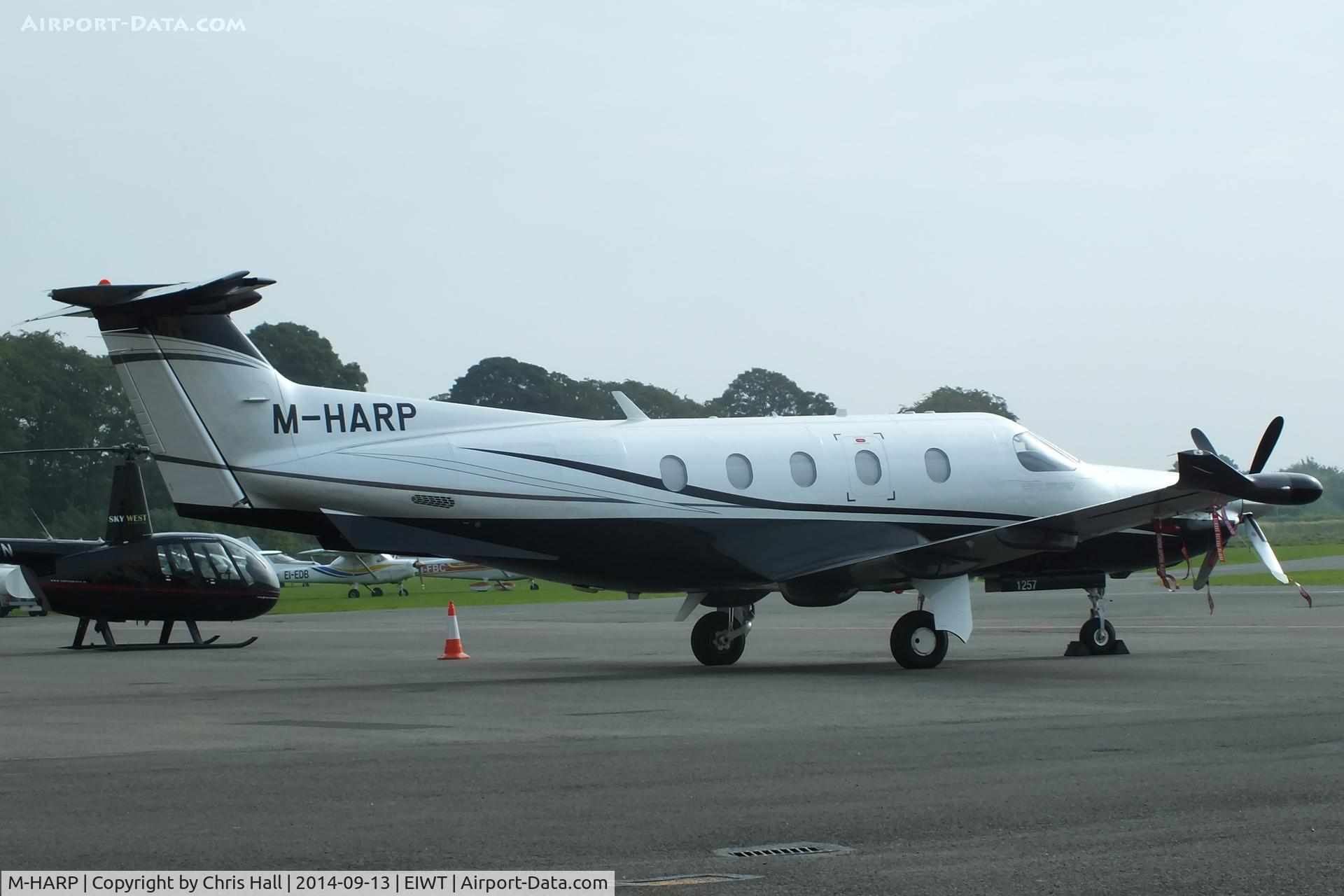 M-HARP, 2011 Pilatus PC-12/47E C/N 1257, at Weston Airport, Ireland