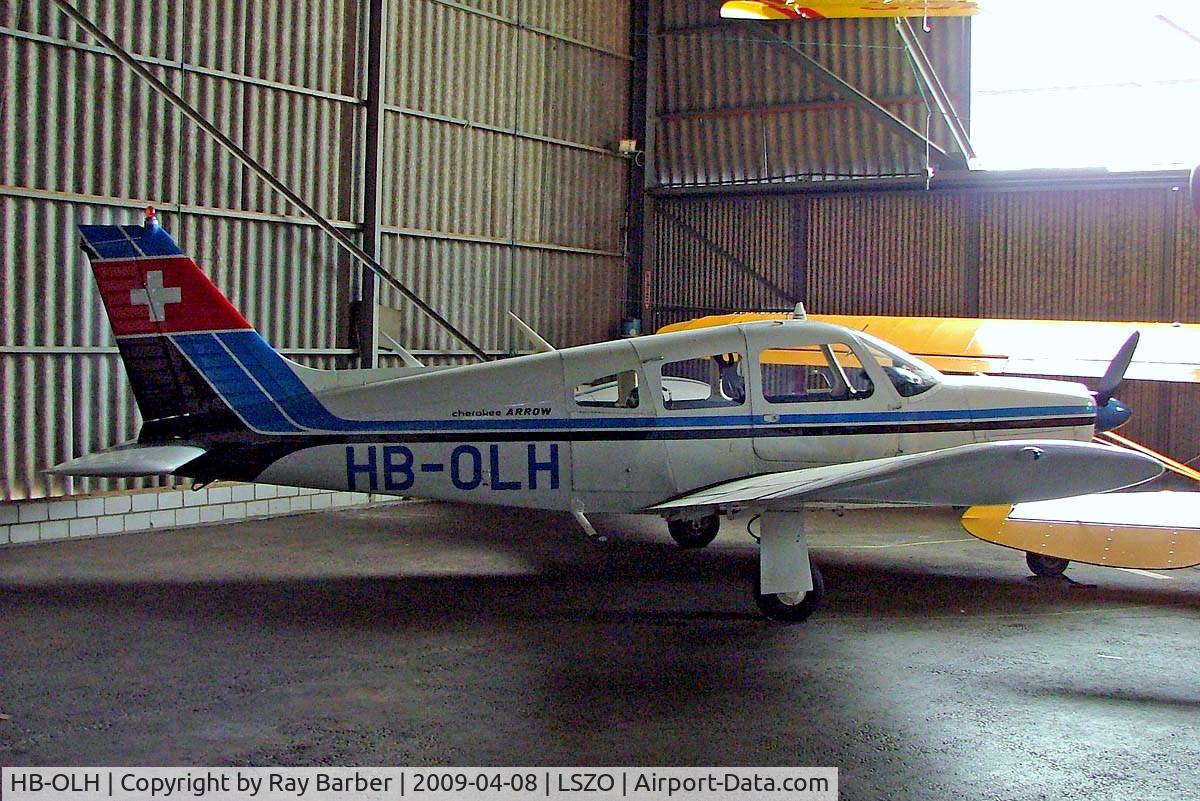 HB-OLH, 1975 Piper PA-28R-200 C/N 28-7535156, Piper PA-28R-200 Cherokee Arrow II [28R-7535156] Luzern/Beromunster~HB 08/04/2009
