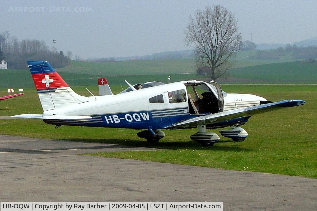 HB-OQW, 1975 Piper PA-28-181 Archer II. C/N 28-7690049, Piper PA-28-181 Cherokee Archer II [28-7690049] Lommis~HB 05/04/2009