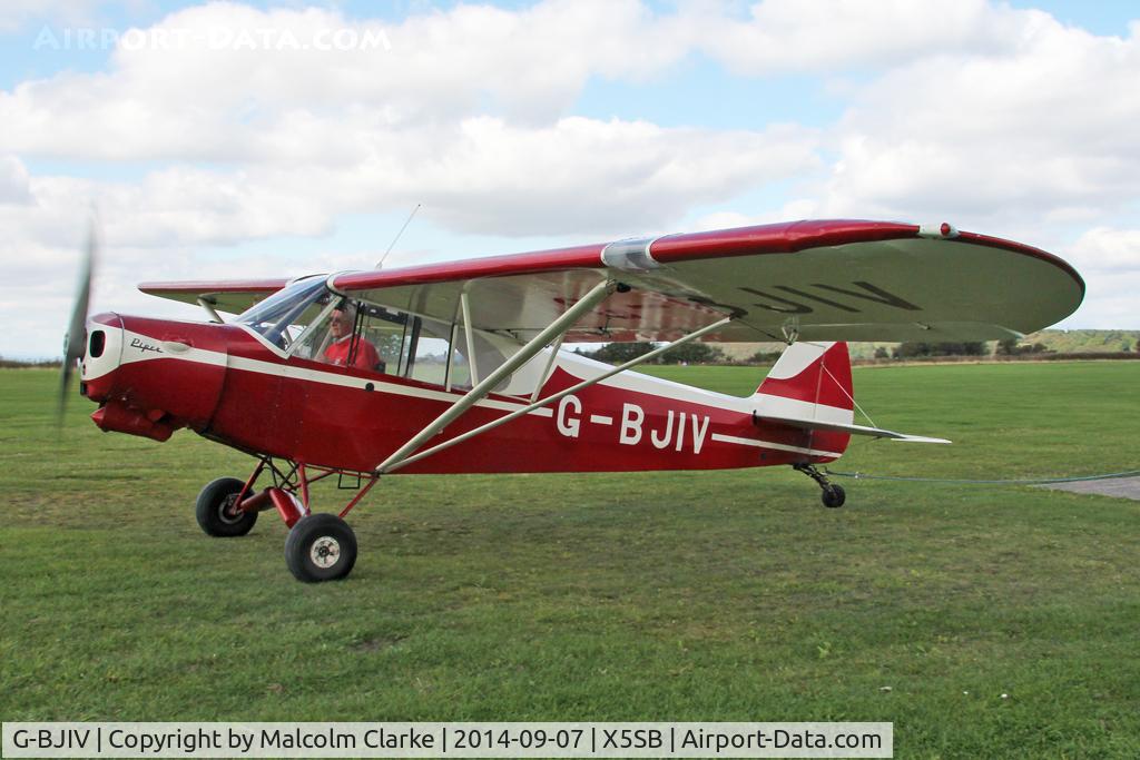 G-BJIV, 1965 Piper PA-18-150 Super Cub C/N 18-8262, Piper PA-18-150 Super Cub, Sutton Bank North Yorkshire, September 7th 2014.