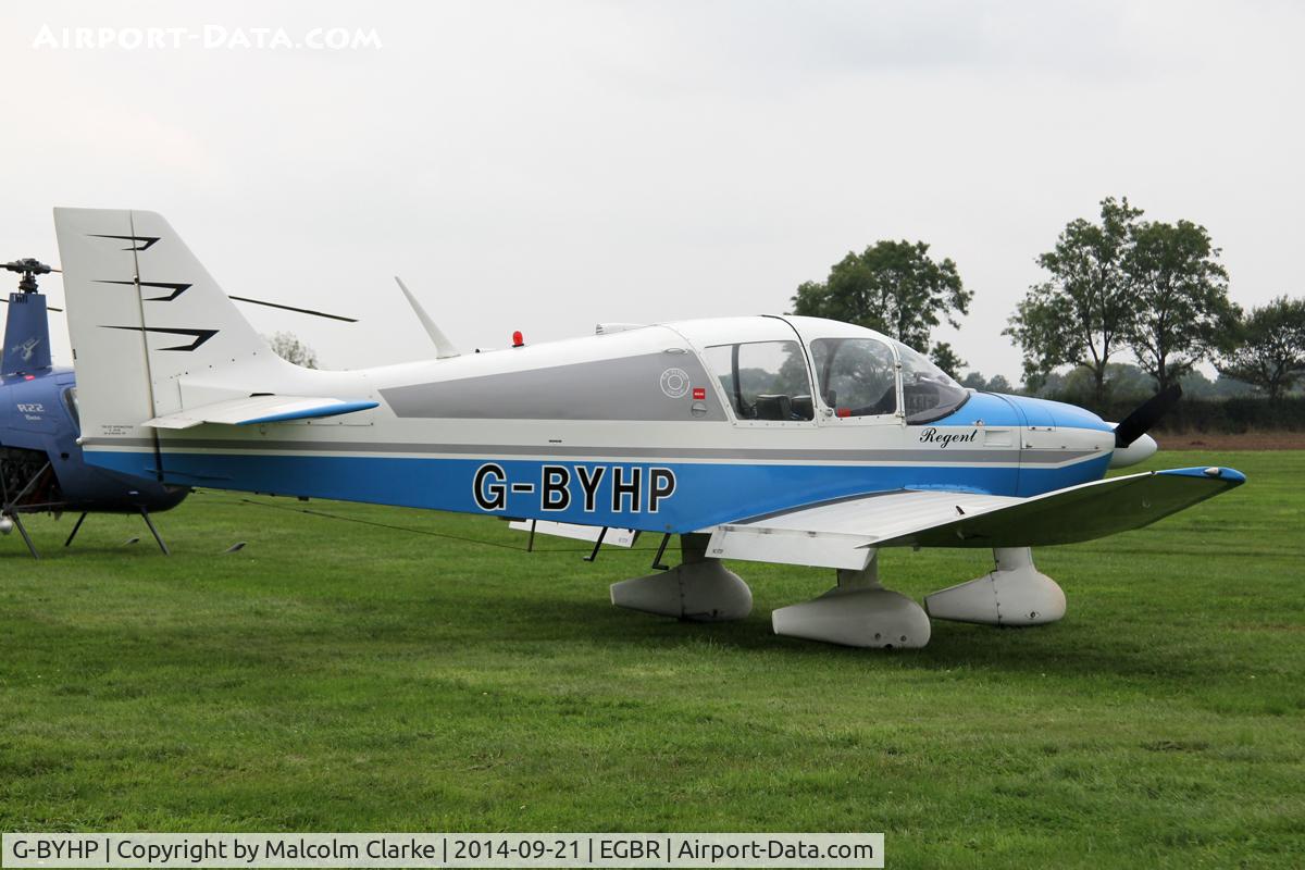 G-BYHP, 1970 CEA DR-253B Regent C/N 161, CEA DR-253B Regent at the Real Aeroplane Club's Helicopter Fly-In, Breighton Airfield, North Yorkshire, September 21st 2014.